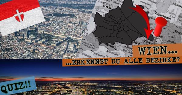 Wienquiz - Erkenne alle Bezirke auf der Karte